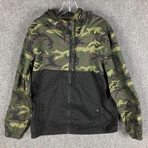 Nomad Camouflage Jacket Men's Small Full Zip 100%‎ Cotton Drawstring Adults S